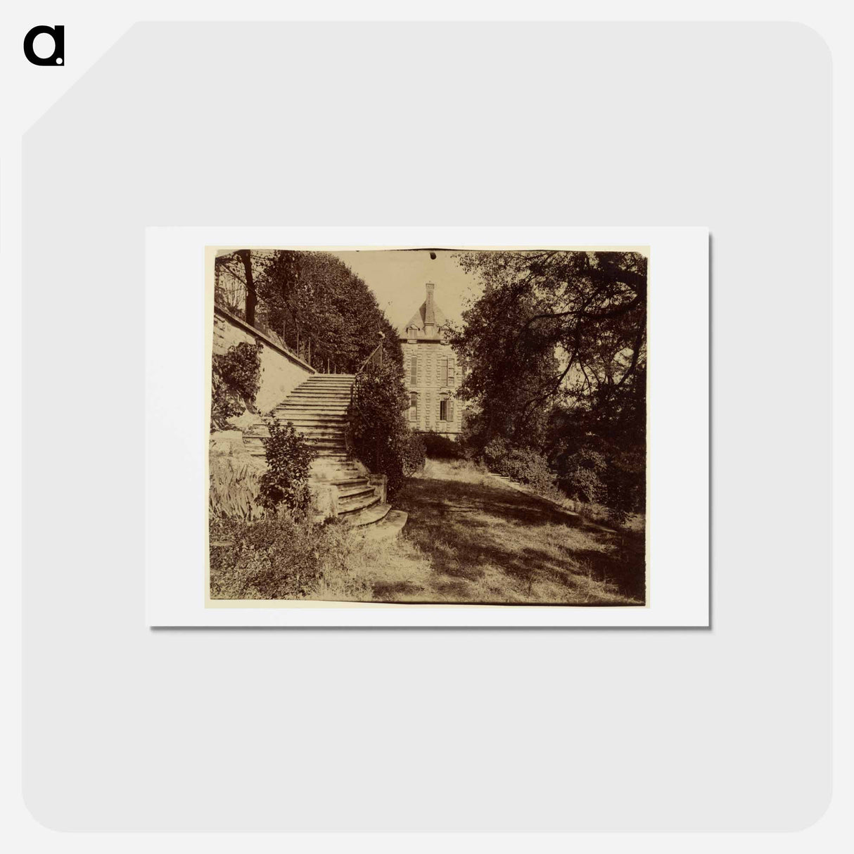 アートポストカード-Courbevoie, Ancien Chateau dit de la Belle Gabrielle
 - ウジェーヌ アジェ Postcard.
