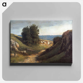 アートパネル-Paysage Guyere - ギュスターヴ クールベ Canvas.