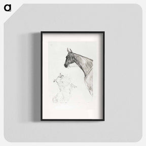 アートポスター-Horse and Collie - アンリ ド トゥールーズ ロートレック Poster.