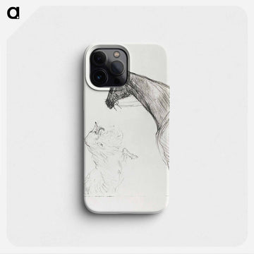 Horse and Collie - アンリ ド トゥールーズ ロートレック Phone Case.