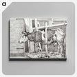 アートパネル-Standing cow - ジャン ベルナール Canvas.