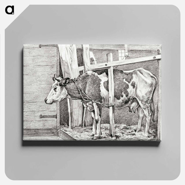 アートパネル-Standing cow - ジャン ベルナール Canvas.