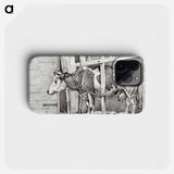 Standing cow - ジャン ベルナール Phone Case.