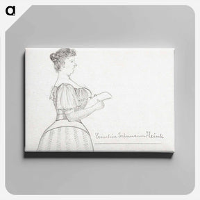 アートパネル-Opera singer Ernestine Schumann-Heink - ユリー デ フラーハ Canvas.