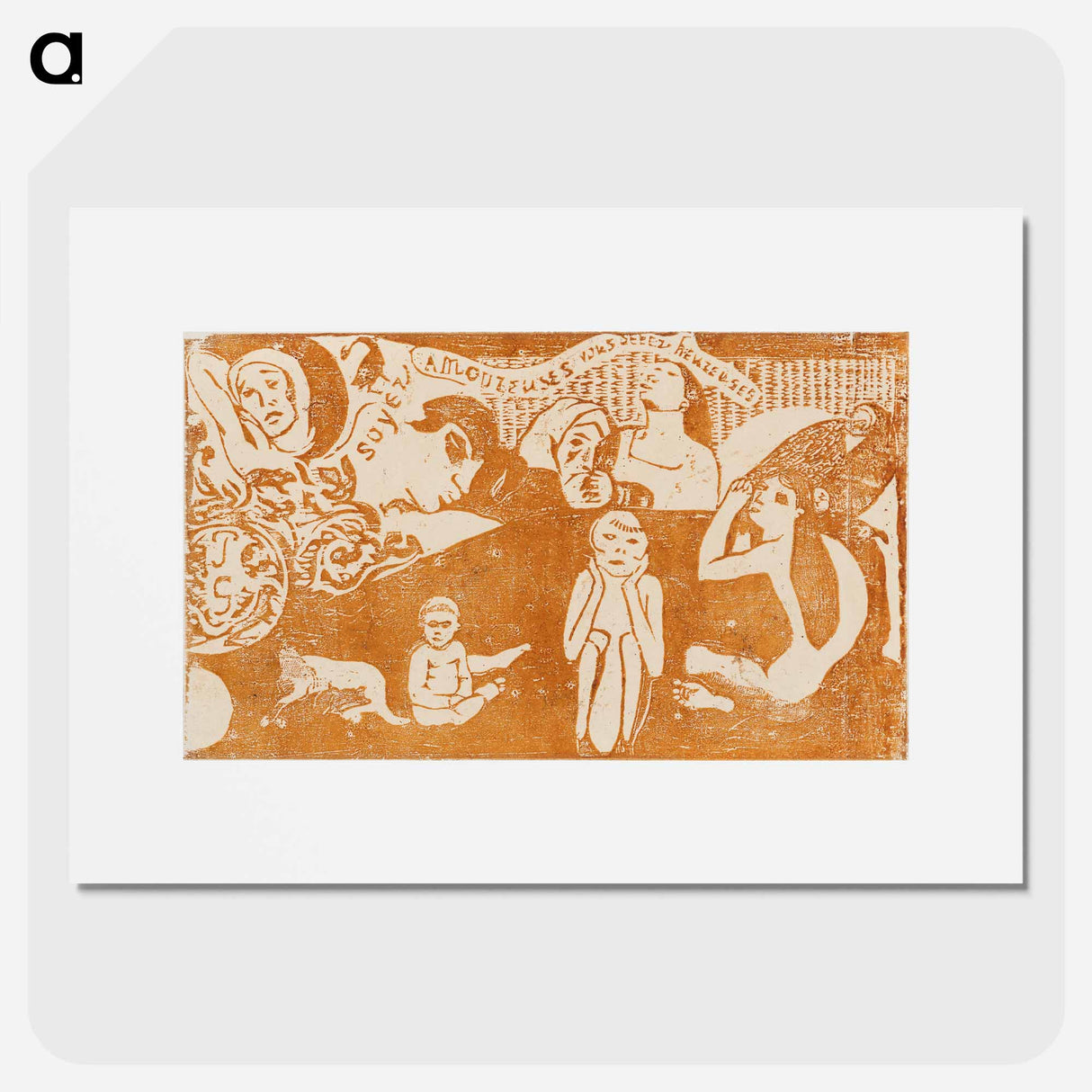 Love, and You Will Be Happy - ポール ゴーギャン Poster.