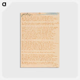 アートポストカード-The Book of Thel, Plate 5, "II. / O little Cloud . . . ." - ウィリアム ブレイク Postcard.