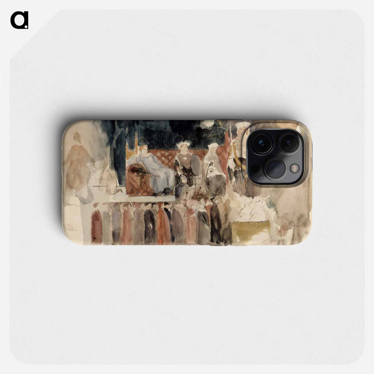 Hyvä hallitus, kopio ambrogio lorenzettin freskomaalauksen keskiosasta palazzo publicosta sienassa - アルバート エーデルフェルト Phone Case.