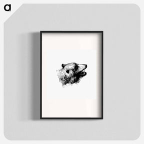 アートポスター-Bear Engraving
 - 大英図書館 Poster.