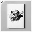アートパネル-Bear Engraving
 - 大英図書館 Canvas.