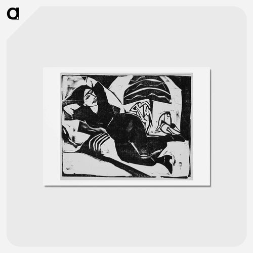 Rest (Ruhe) - エルンスト ルートヴィヒ キルヒナー Postcard.