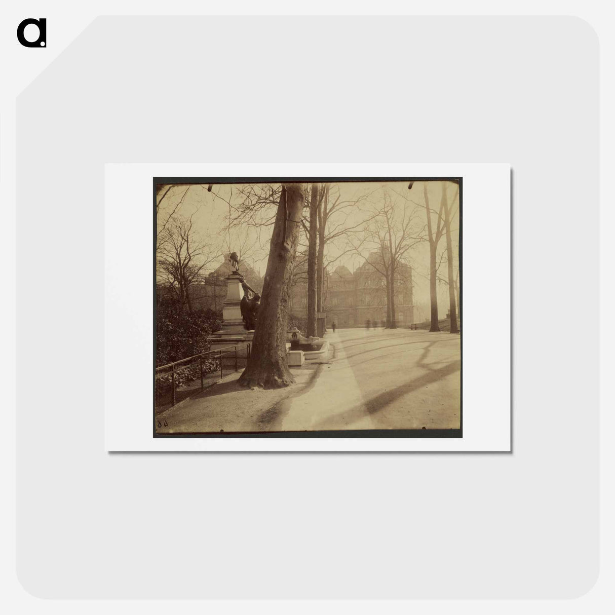 アートポストカード-Jardin de Luxembourg
 - ウジェーヌ アジェ Postcard.