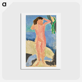 アートポストカード-Nu Au Bord De La Mer II - アンリ マティス Postcard.