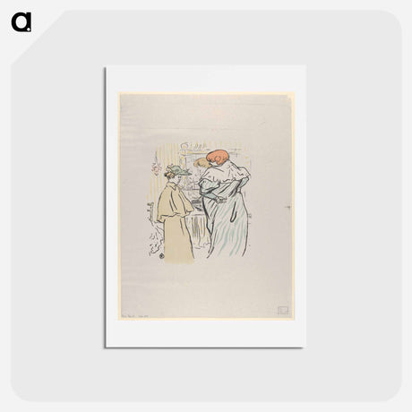 アートポストカード-Alors vous êtes sages - アンリ ド トゥールーズ ロートレック Postcard.