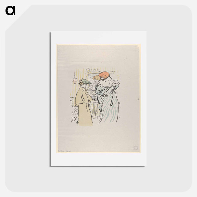 アートポストカード-Alors vous êtes sages - アンリ ド トゥールーズ ロートレック Postcard.