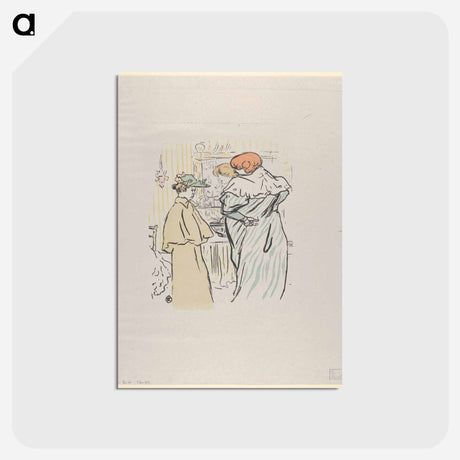 アートポストカード-Alors vous êtes sages - アンリ ド トゥールーズ ロートレック Postcard.