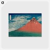 アートポストカード-Fine Wind, Clear Weather - 葛飾 北斎 Postcard.