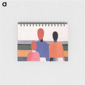 アートメモ帳-Three Woman Figures - カジミール マレーヴィチ Memo.