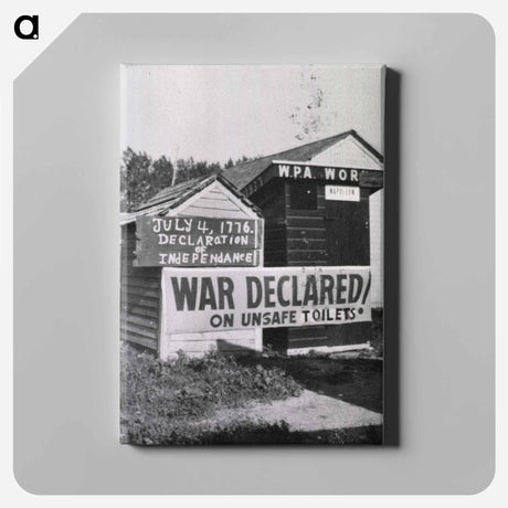 アートパネル-War Declared on Unsafe Toilets!
 - 国立医学図書館 Canvas.