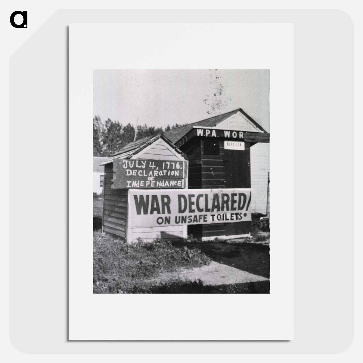 アートポスター-War Declared on Unsafe Toilets!
 - 国立医学図書館 Poster.
