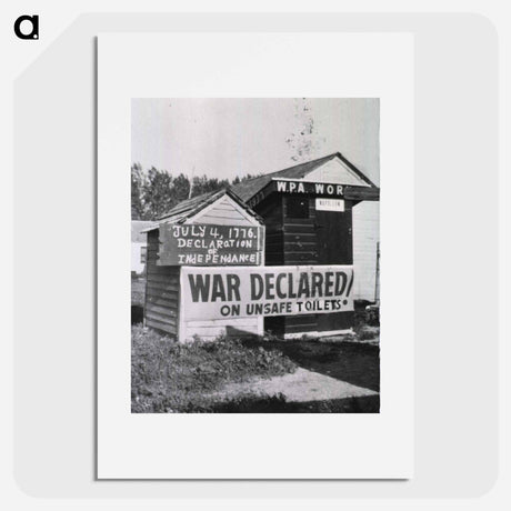 アートポスター-War Declared on Unsafe Toilets!
 - 国立医学図書館 Poster.