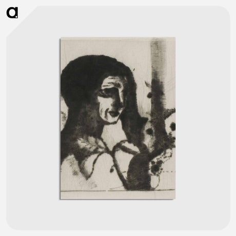 アートポストカード-Enigma - オディロン ルドン Postcard.