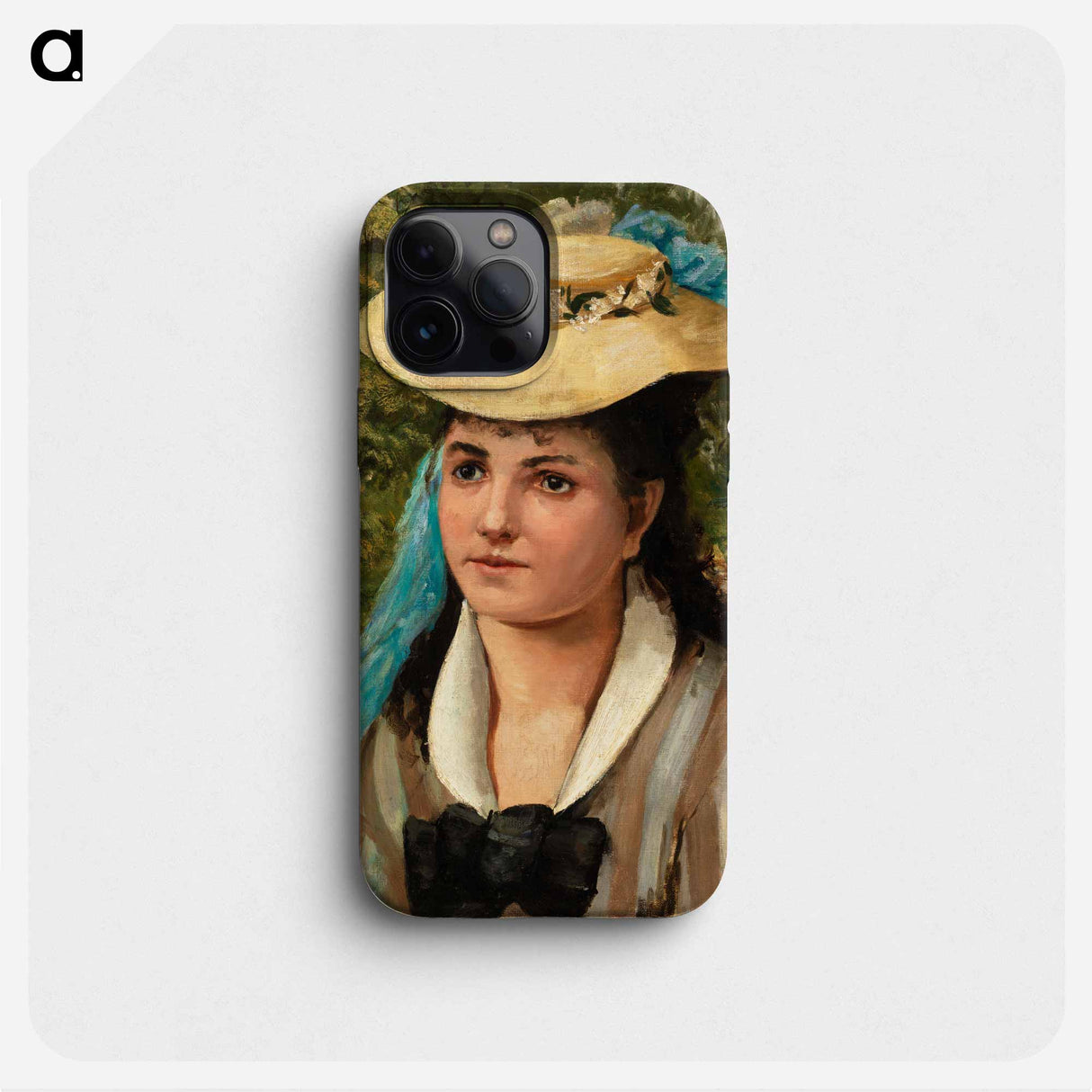 Lise in a Straw Hat - Pierre Auguste Renoir Phone Case.