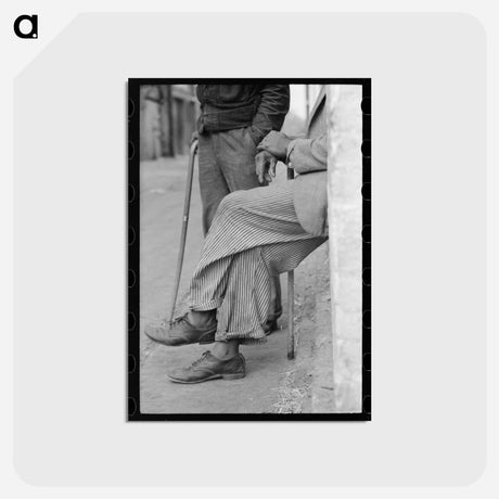 アートポストカード-Hands and Cane
 - ラッセル リー Postcard.