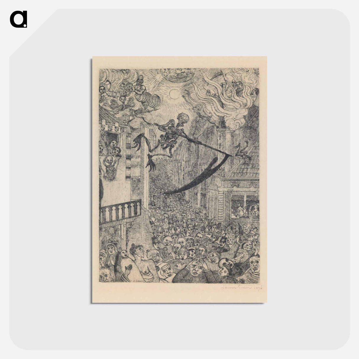アートポストカード-Death Pursuing the Human Herd
 - セントルイス美術館 Postcard.