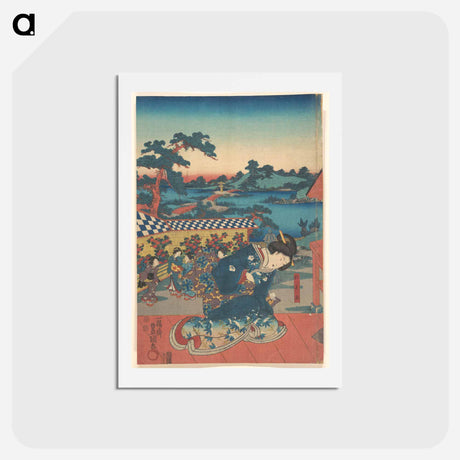 アートポストカード-Utagawa Kunisada Print
 - 歌川 国貞 Postcard.