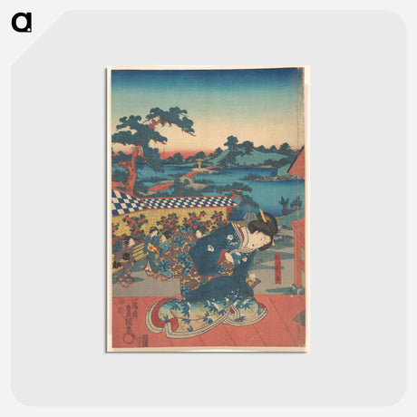 アートポストカード-Utagawa Kunisada Print
 - 歌川 国貞 Postcard.
