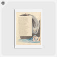アートポストカード-Young's Night Thoughts, Page 13, "The present moment terminates our sight" - ウィリアム ブレイク Postcard.