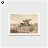 アートポストカード-Qualified Horses and Unqualified Riders: 'Charging an Ox Fence with Good Success'
 - イェール大学アートギャラリー Postcard.
