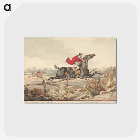 アートポストカード-Qualified Horses and Unqualified Riders: 'Charging an Ox Fence with Good Success'
 - イェール大学アートギャラリー Postcard.
