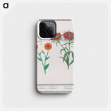 Marigold, calendula, and daisy, dianthus barbatus - アンセルムス ボエティウス デ ブート Phone Case.