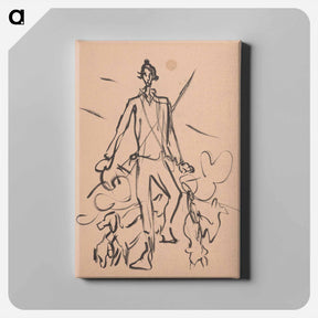 アートパネル-Hunter - アーノルド ピーター ワイズ クビンチャン Canvas.