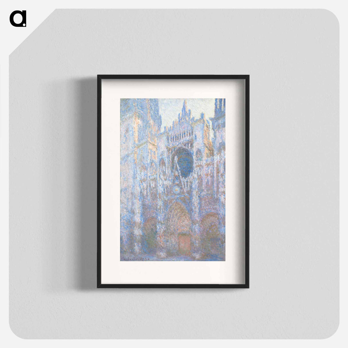 The Portal of Rouen Cathedral in Morning Light - クロード モネ Poster.