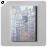 The Portal of Rouen Cathedral in Morning Light - クロード モネ Canvas.