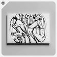 アートパネル-Drawings by Ernst Ludwig Kirchner - エルンスト ルートヴィヒ キルヒナー Canvas.
