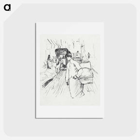 アートポストカード-The Laundress - アンリ ド トゥールーズ ロートレック Postcard.