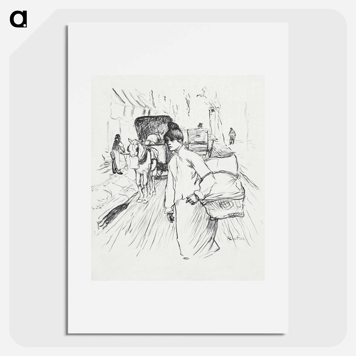 The Laundress - アンリ ド トゥールーズ ロートレック Poster.