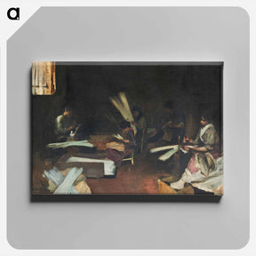 アートパネル-Venetian Glass Workers - ジョン シンガー サージェント Canvas.