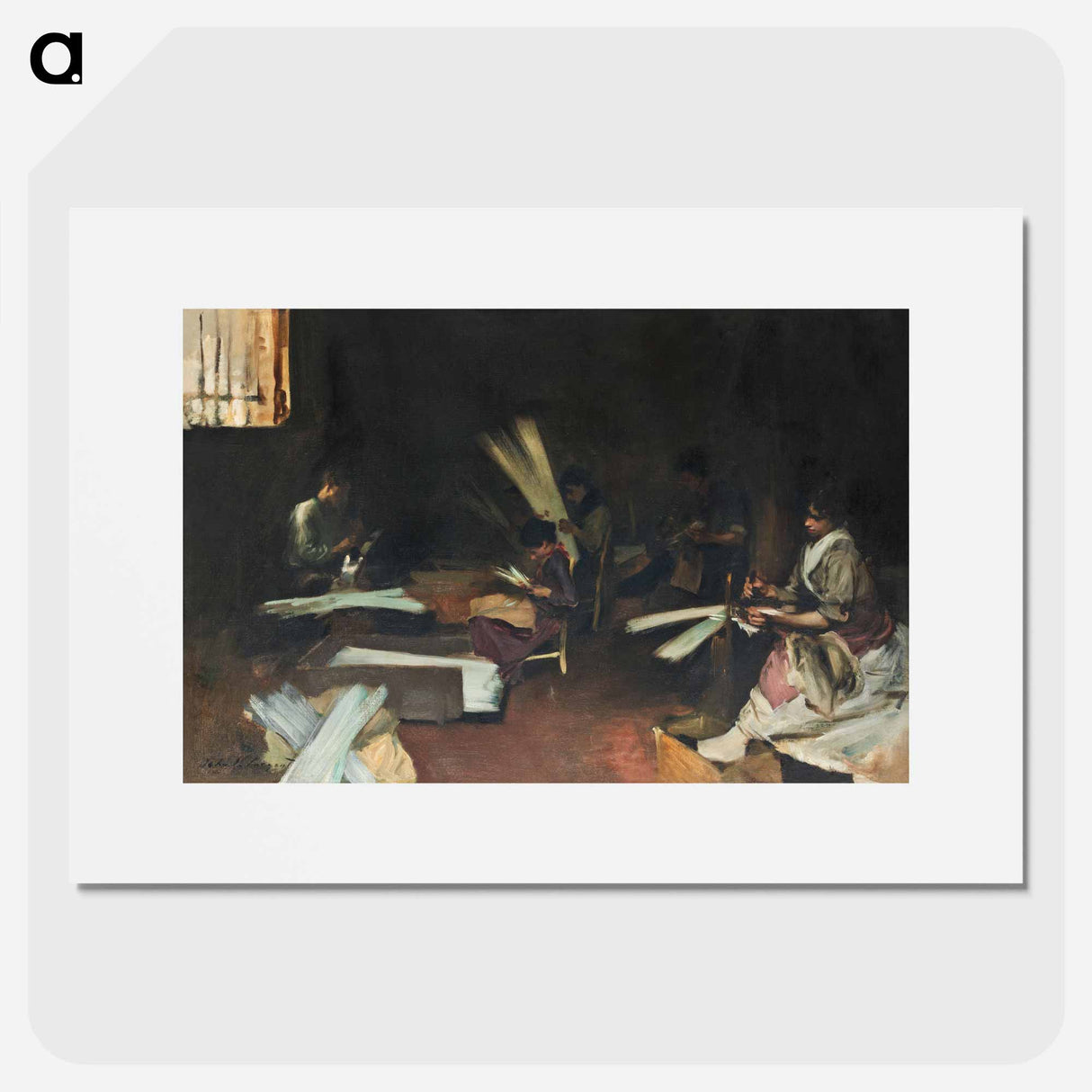 Venetian Glass Workers - John Singer Sargent Poster.