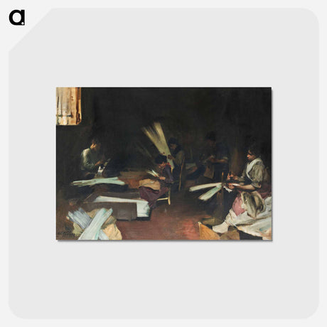 アートポストカード-Venetian Glass Workers - ジョン シンガー サージェント Postcard.