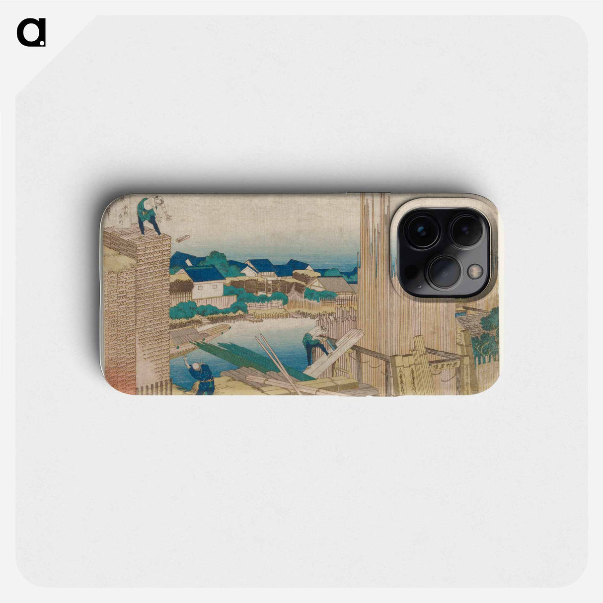 Tatekawa in Honjo - 葛飾 北斎 Phone Case.