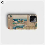 Tatekawa in Honjo - 葛飾 北斎 Phone Case.