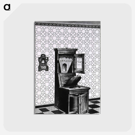 アートポストカード-Toilet with Removable Bucket
 - 国立医学図書館 Postcard.