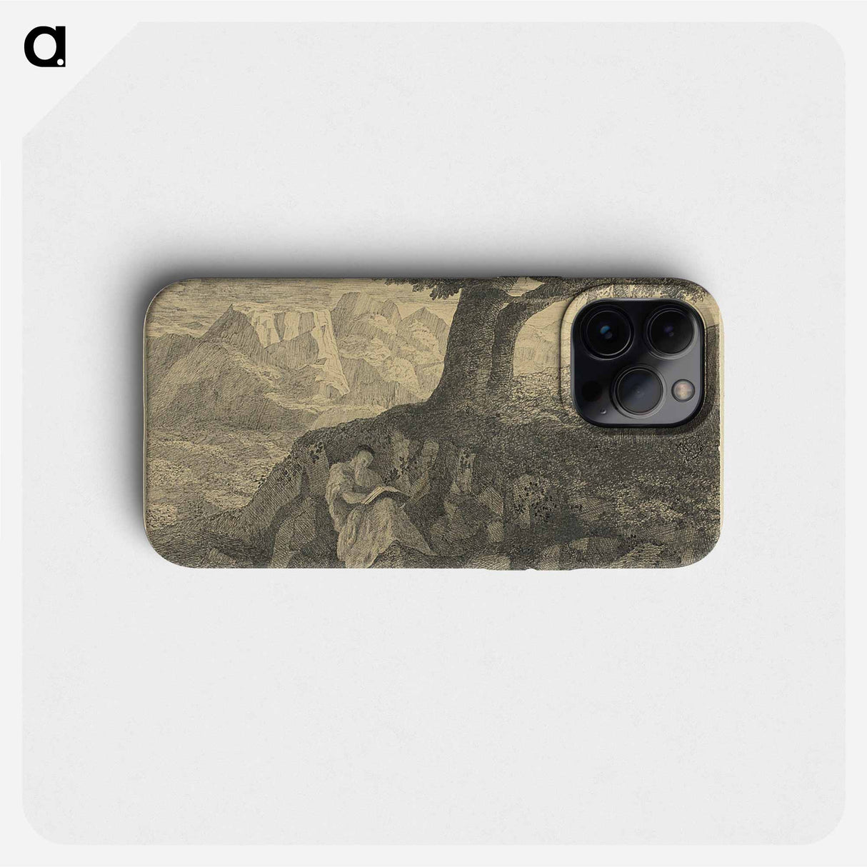 Hermit in Landscape - Odilon Redon Phone Case.