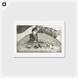 アートポストカード-The Woman with Figs - ポール ゴーギャン Postcard.