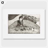 アートポスター-The Woman with Figs - ポール ゴーギャン Poster.