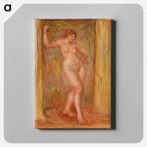 アートパネル-Nude with Castanets - ピエール オーギュスト ルノワール Canvas.